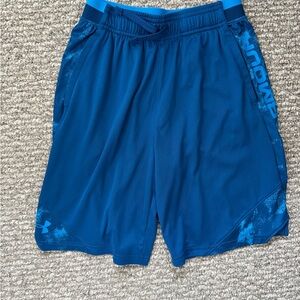 Under Armour Boys Vibrant Blue Sports Shorts